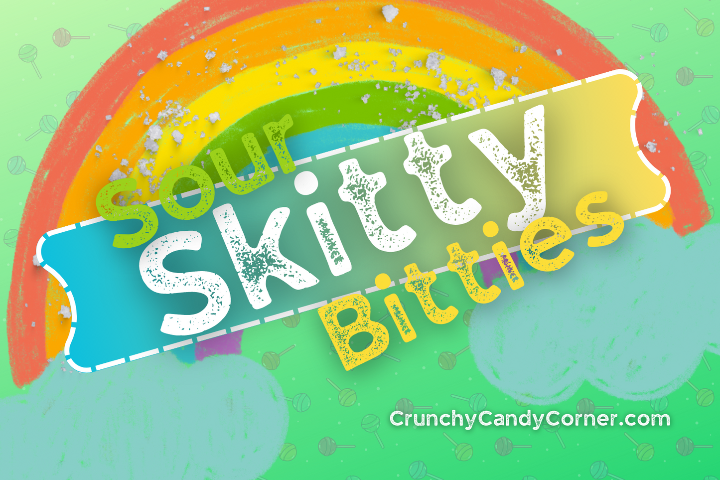 Sour Skitty Bitties Freeze Dried Candy! 5X8in Bag