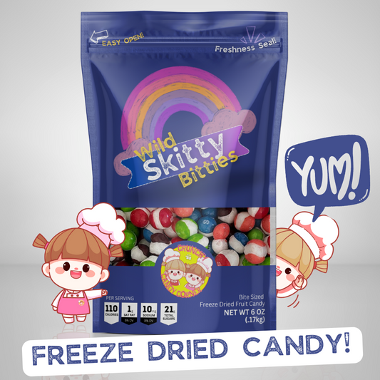 Wild Skitty Bitties Freeze Dried Candy! 5X8in Bag
