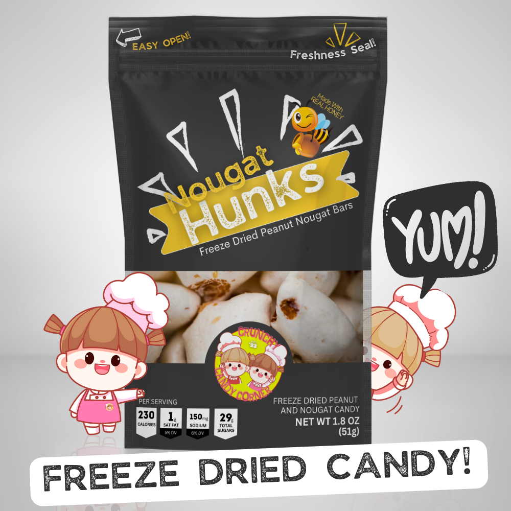 Nougat Hunks! - Freeze Dried Candy!
